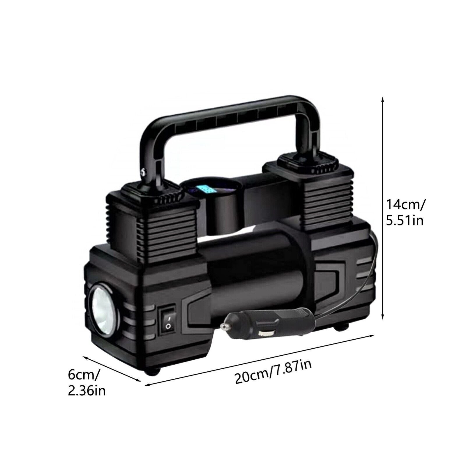 Air Compressor 12V Heavy Duty Portable Electric Car Tyre Inflator 150PSI