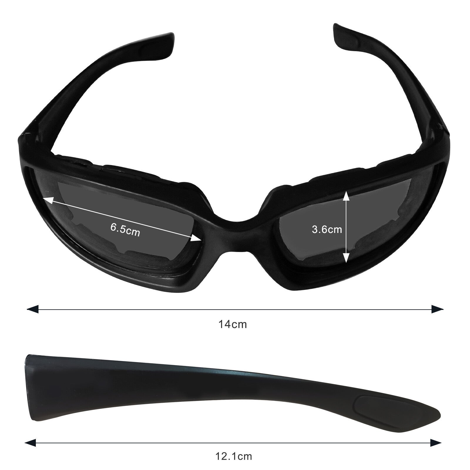 Cycling Sunglasses Chopper Outdoor Sports Glasses For Men Wrap Around UV400 Protection For Fishing Driving Glasses Windproof Gray Lens