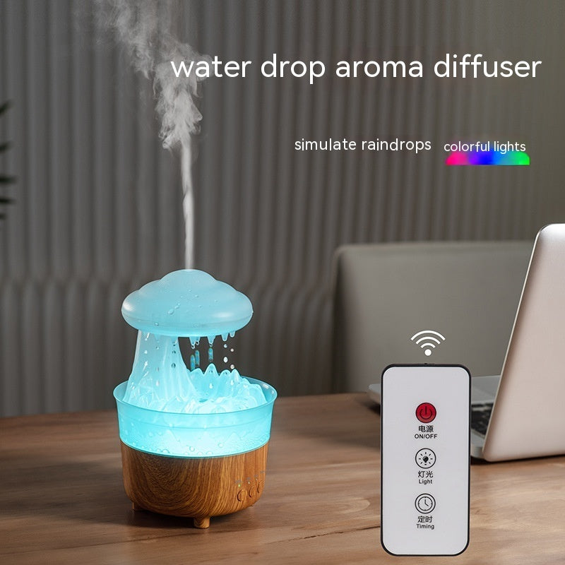 Umidificatore Nuvola LED Arcobaleno – Effetto Pioggia Rilassante per Casa e Scrivania