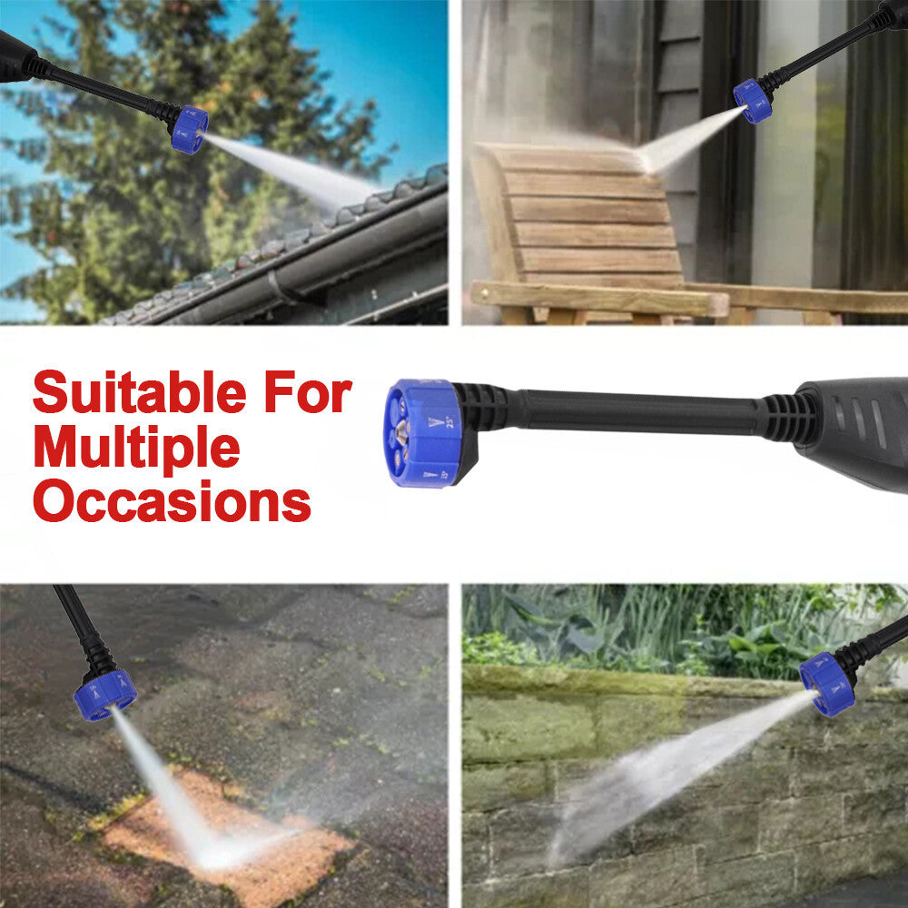 21V Portable Cordless Car High Pressure Washer Jet Water Wash Cleaner 2 Battery