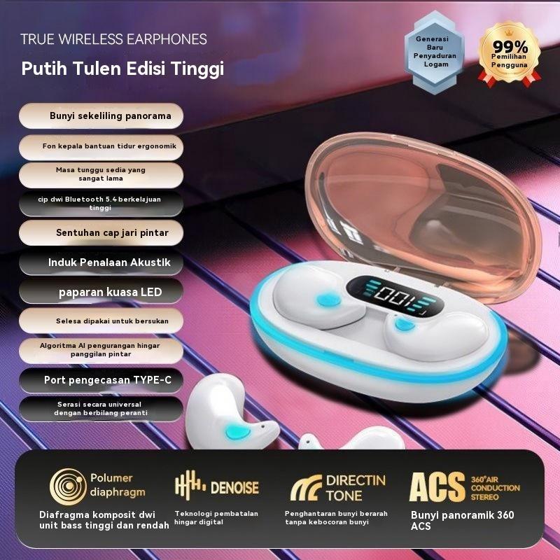 X55 Sleep Earphones Mini Painless Call High-quality Bluetooth 5.4 Earphones Universal Long Battery Life