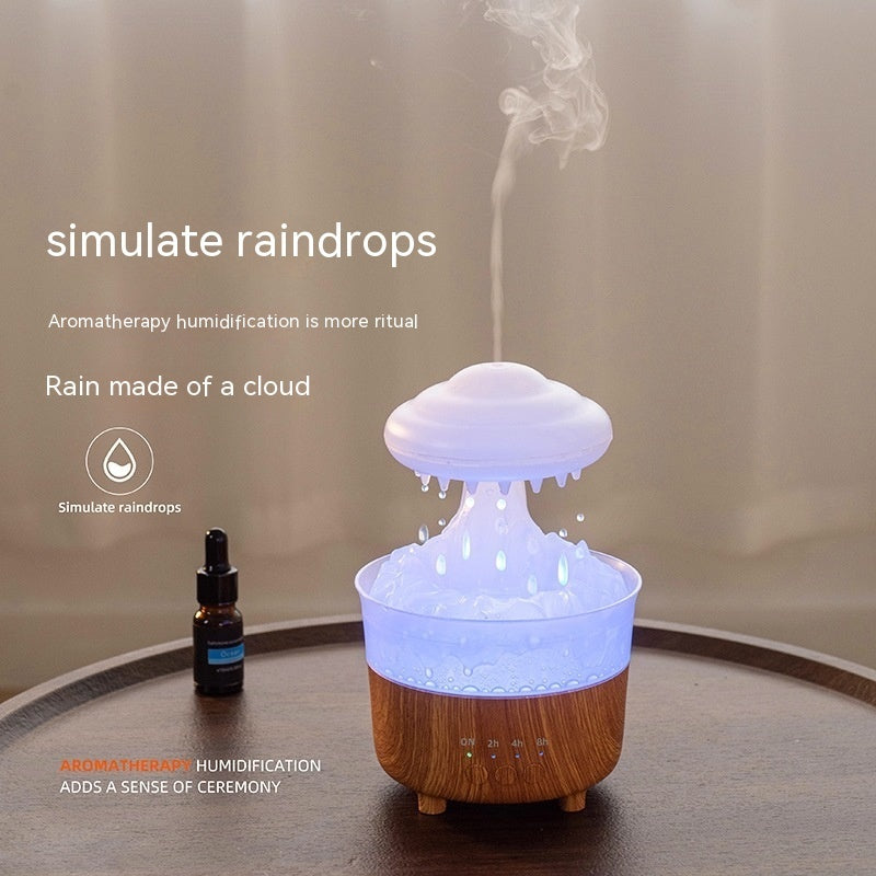 Umidificatore Nuvola LED Arcobaleno – Effetto Pioggia Rilassante per Casa e Scrivania