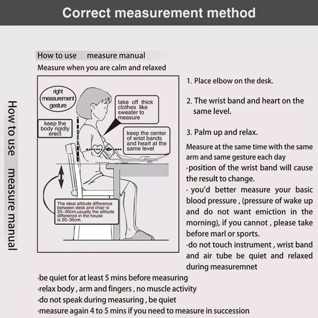 2025 Digital Automatic Blood Pressure Monitor Upper Arm BP Machine Heart Rate-UK