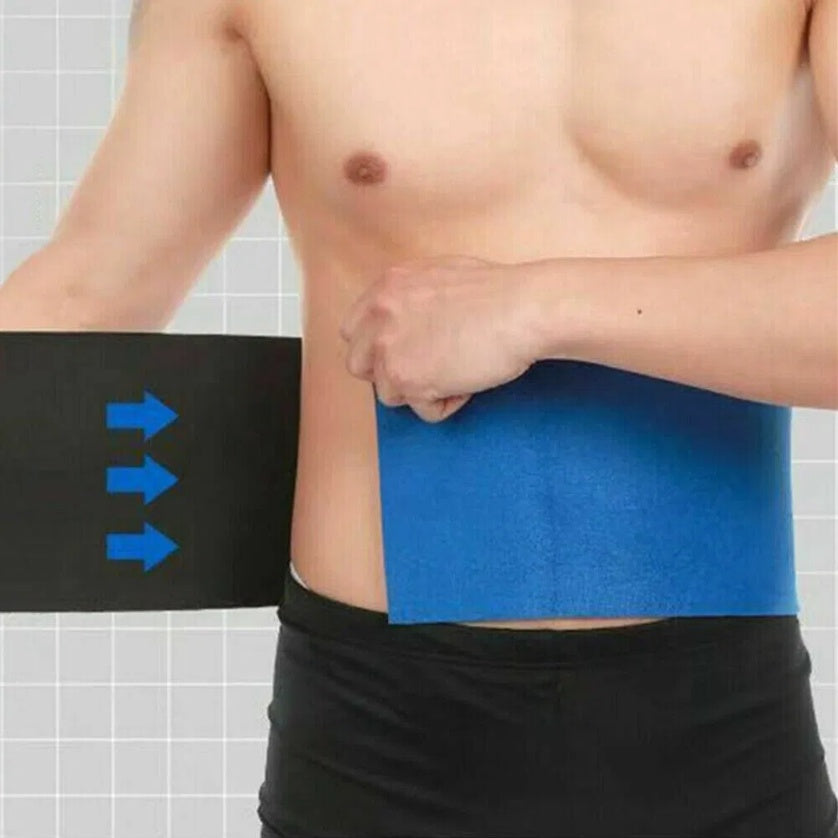 Waist Trimmer Belt Sweat Band Wrap Ab Stomach Weight Loss Fat Burner Slimming